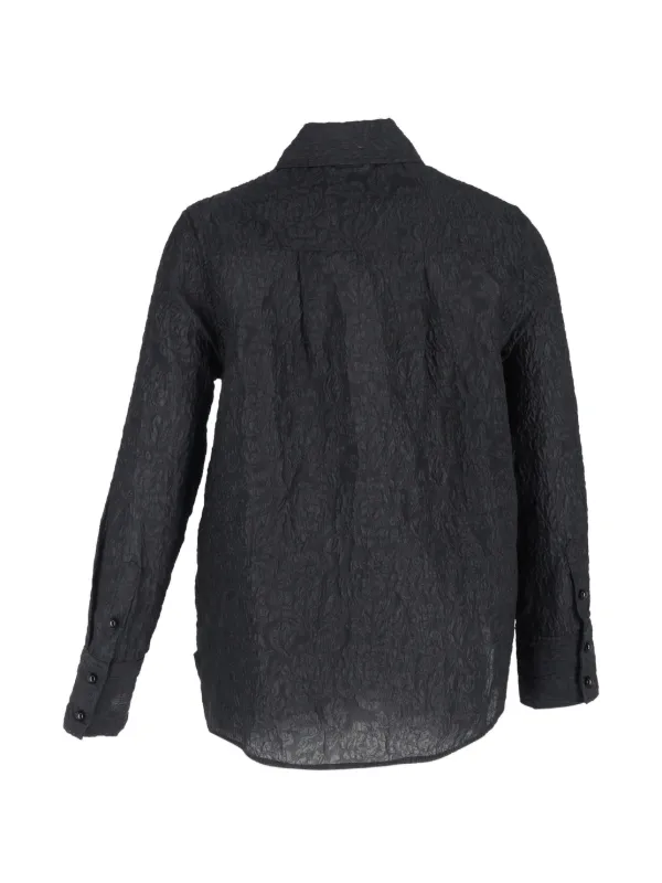 GANNI ジャカード シャツ | ブラック | FARFETCH JP
