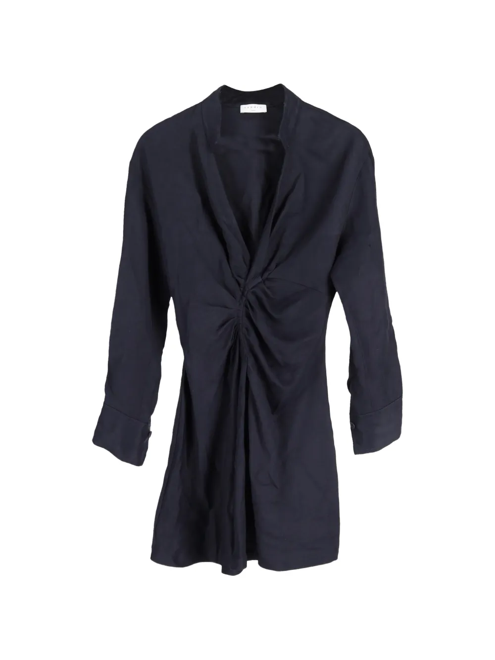 SANDRO gathered front dress - Blu