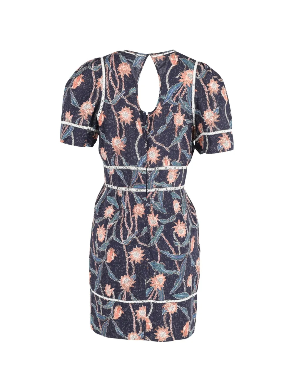 Floral-Print Short-Sleeve Dress