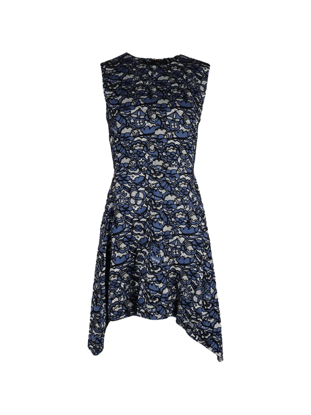Louis Vuitton Pre-Owned lace pattern dress - Blu