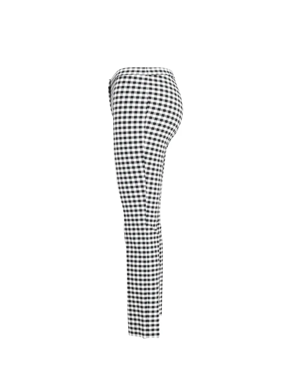  Theory Check-pattern Trousers - White 