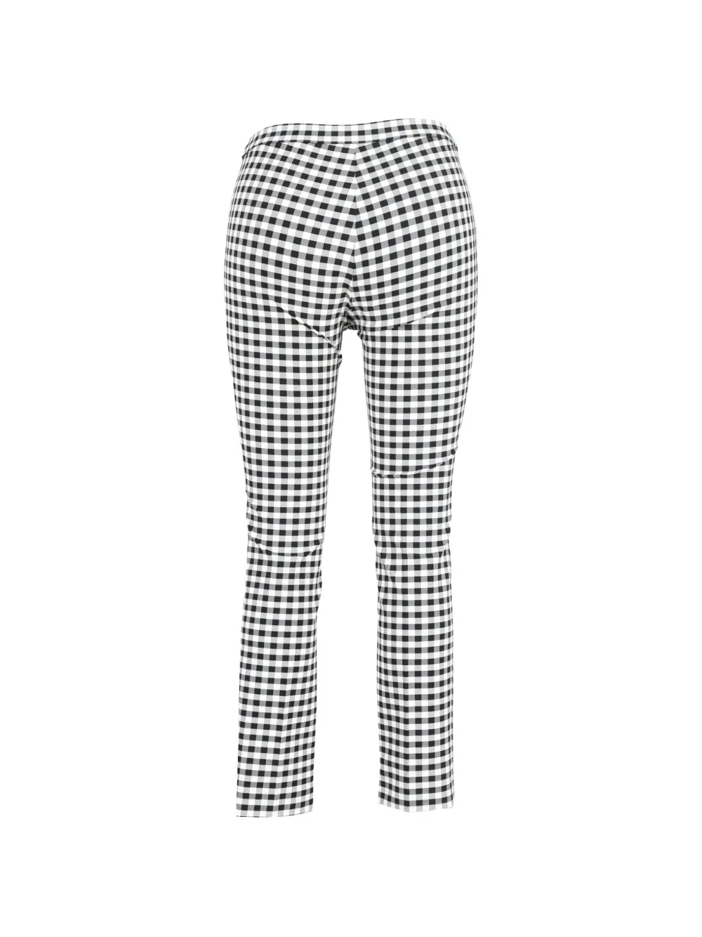  Theory Check-pattern Trousers - White 