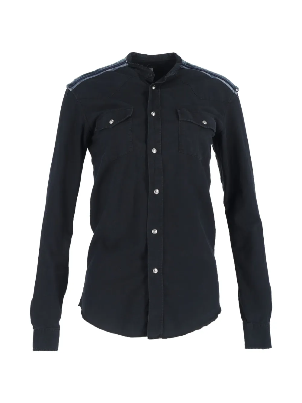 Balmain Pre-Owned shoulder-detail long -sleeve shirt - Nero