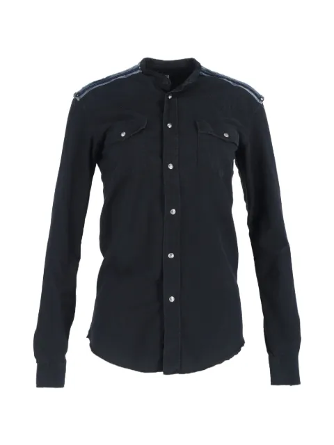 Balmain Pre-Owned shoulder-detail long -sleeve shirt