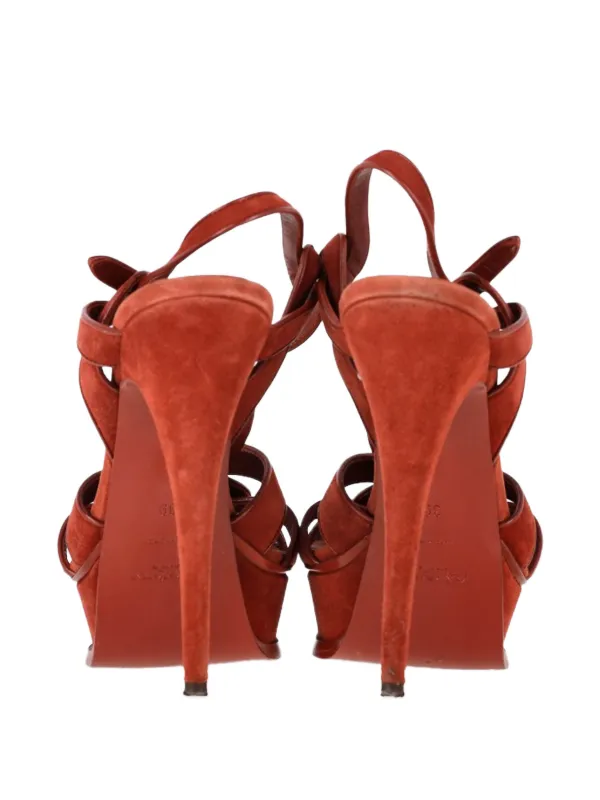 Saint Laurent Pre-Owned トリビュート プラットフォーム サンダル