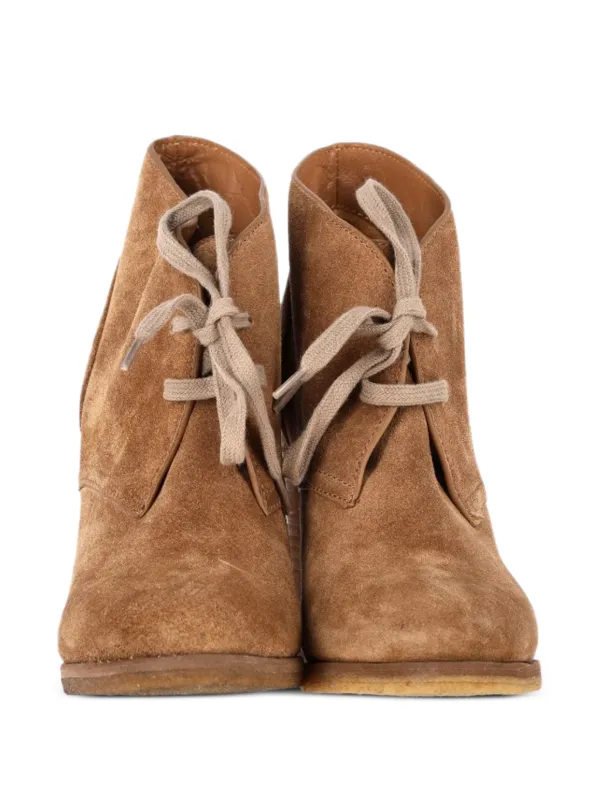 See by Chloe スエード　レザーブーツ See By Chloé Vintage レースアップ ブーツ | ブラウン | FARFETCH JP