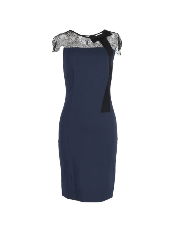 Red Valentino Vintage Lace Detail Dress | Blue | FARFETCH KW Red Valentino Vintage Lace Detail Dress | Blue | FARFETCH KW