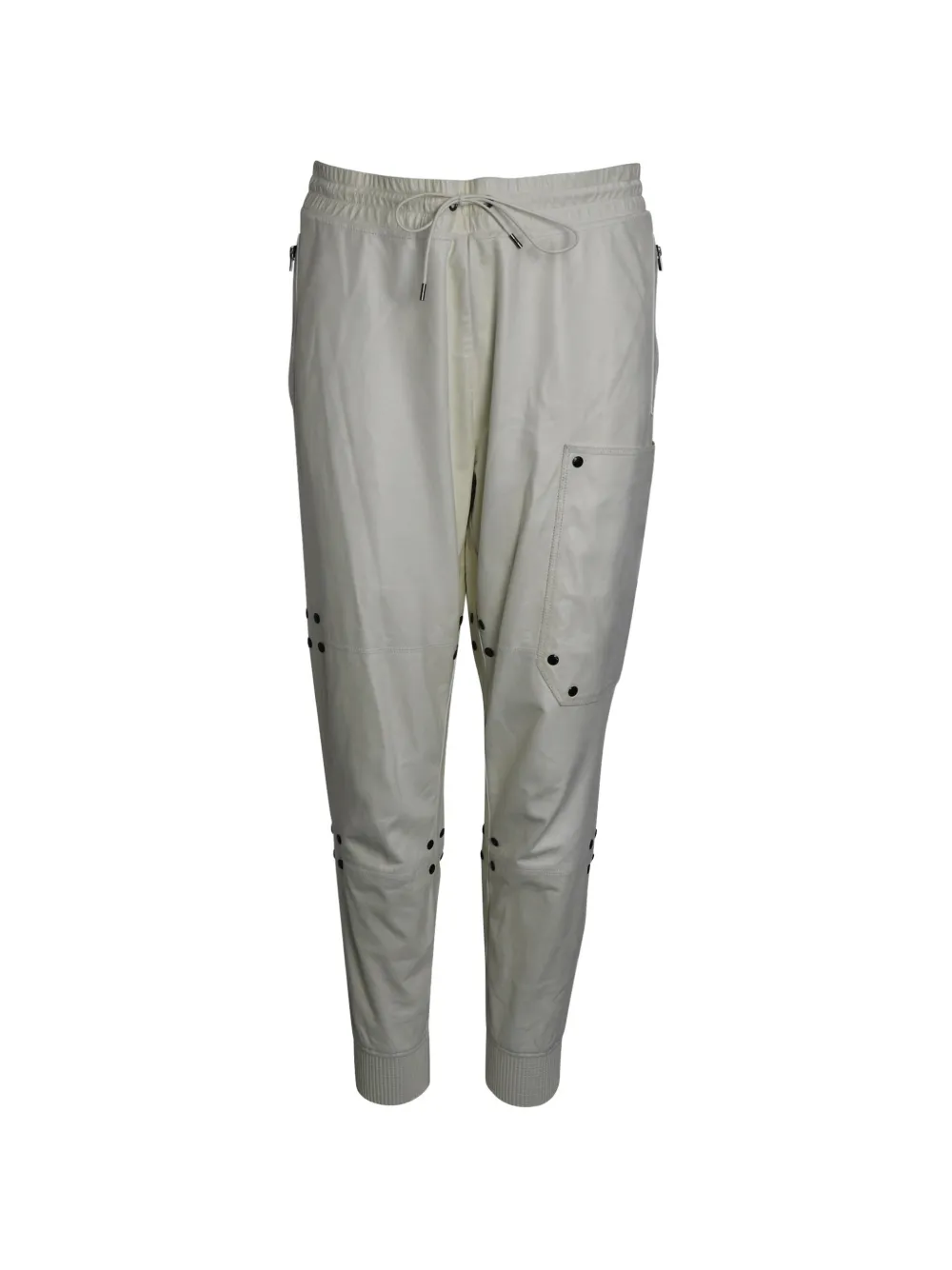 Tom Ford Vintage drawstring leather trousers - Toni neutri