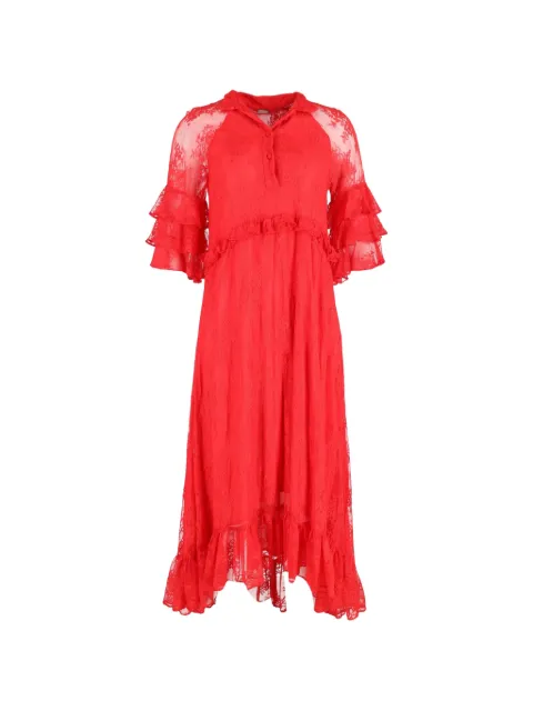 Dodo Bar Or ruffled silk dress