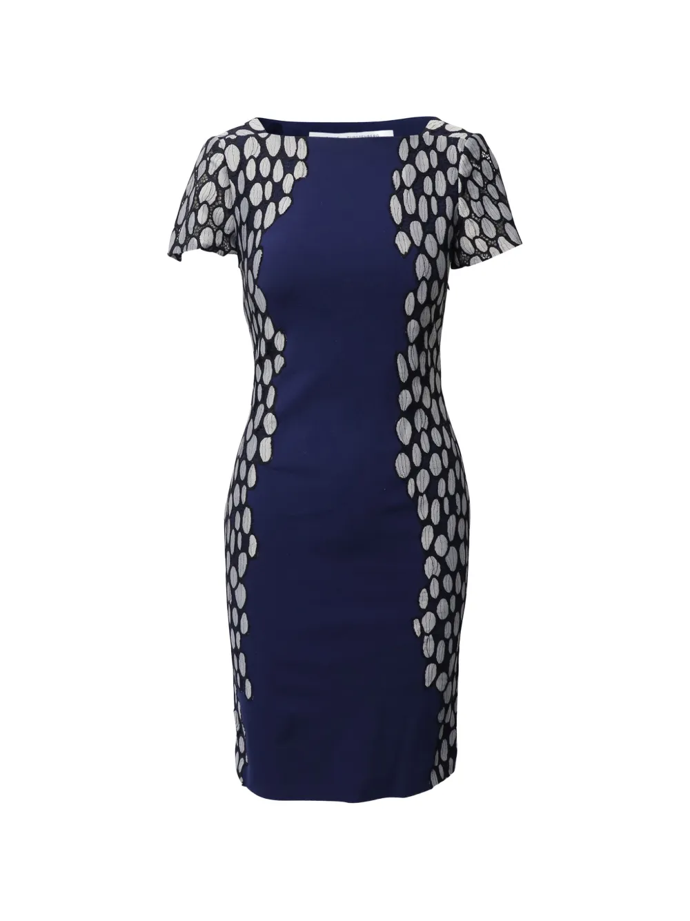 Diane Von Furstenberg Vintage Queen Tilda patterned midi dress - Blu
