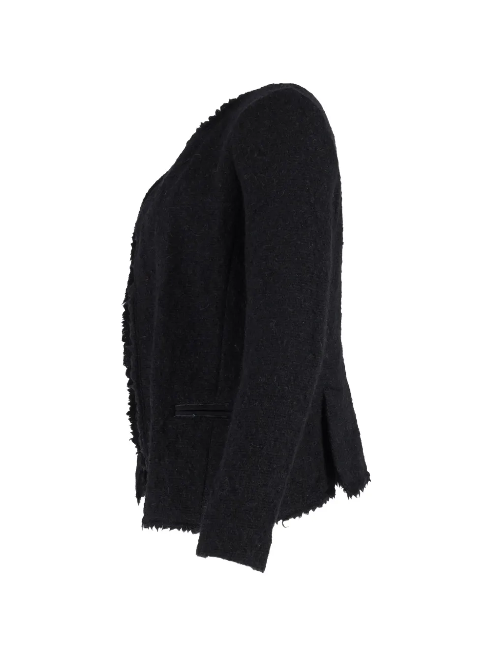 Open-Front Wool Jacket