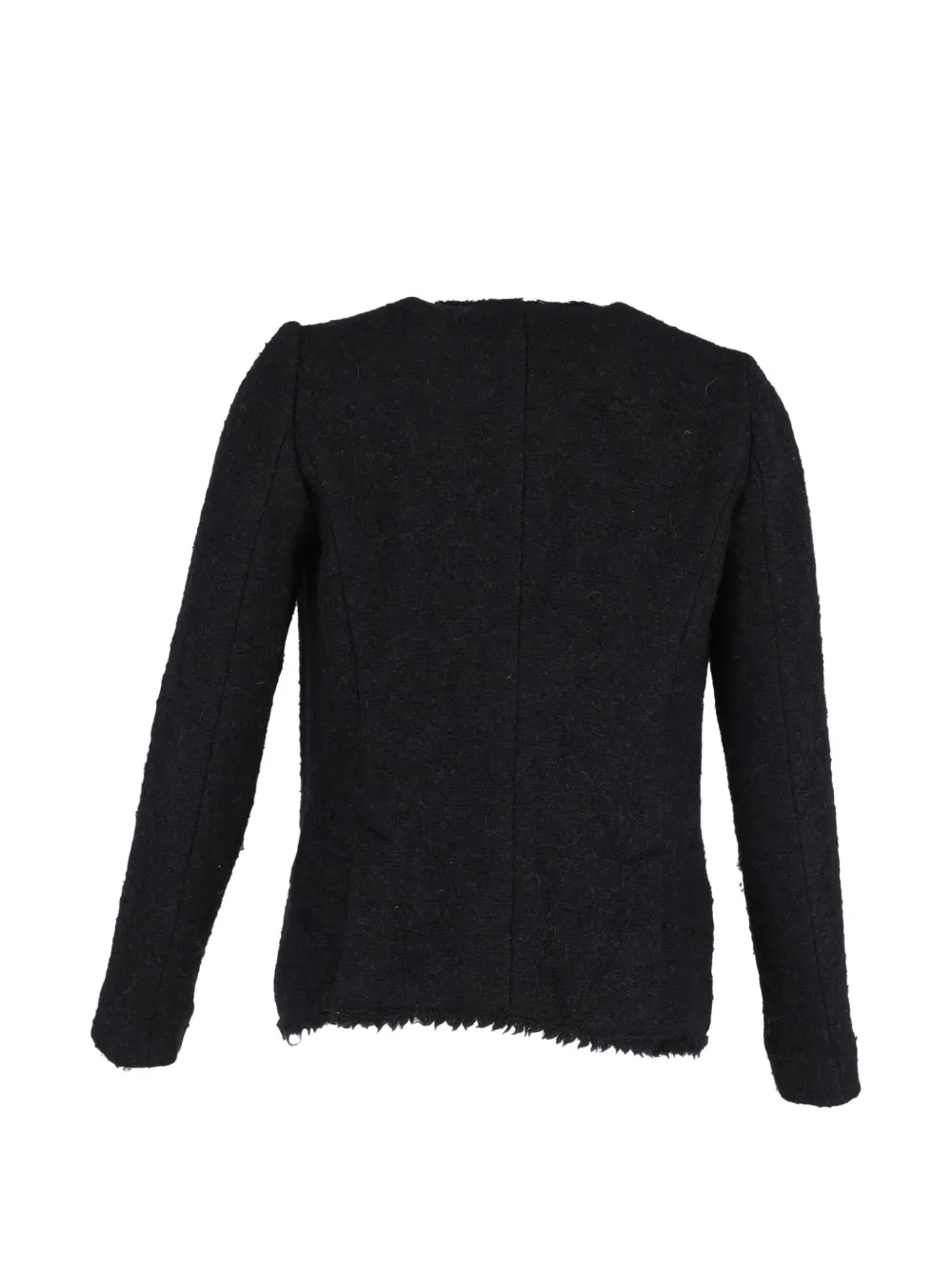 Open-Front Wool Jacket