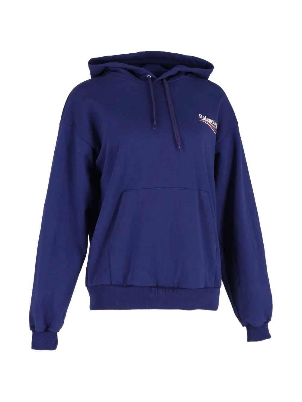 Balenciaga Pre-Owned Felpa con cappuccio e tasca a marsupio - Blu