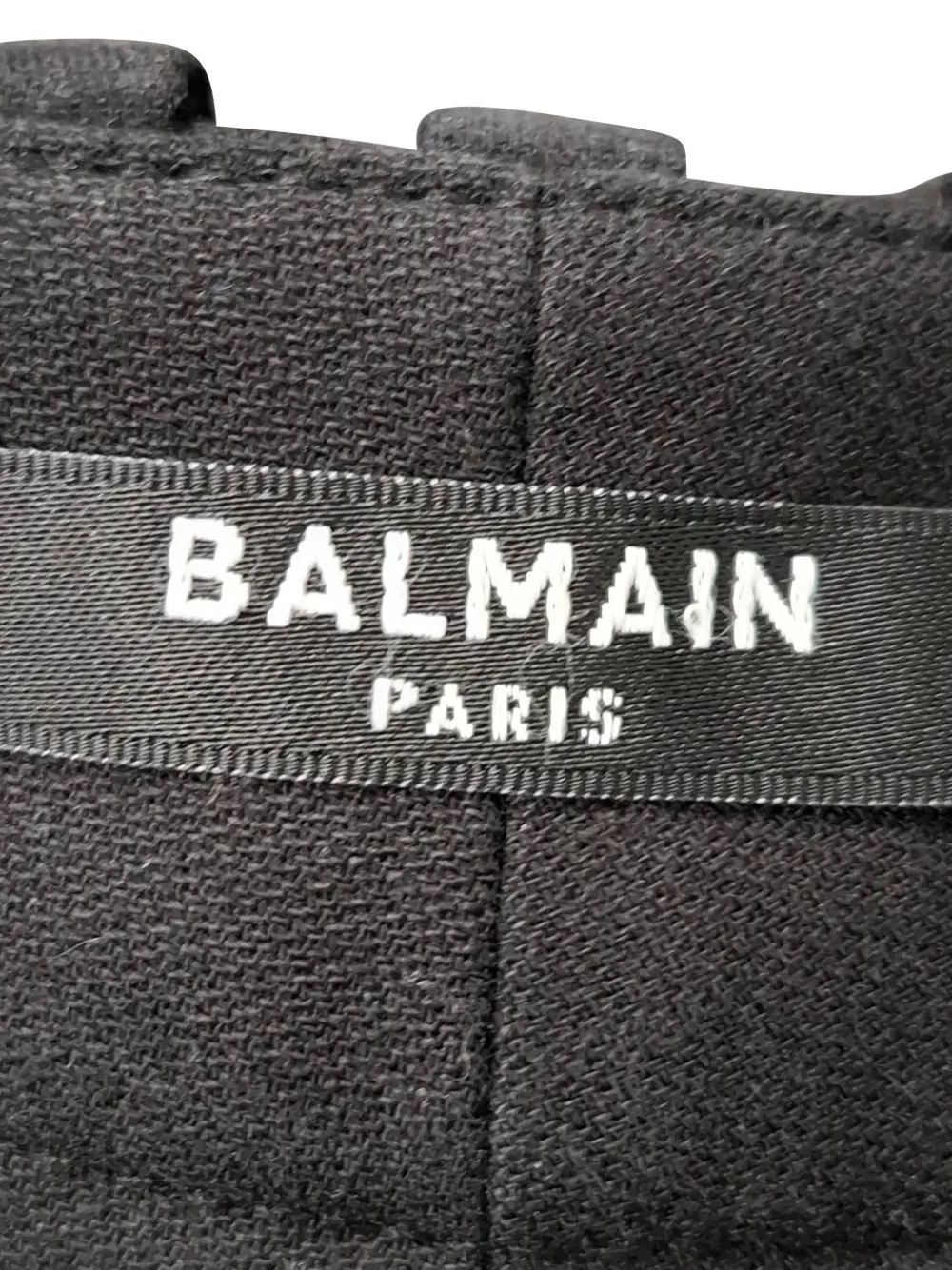  Balmain Pre-owned Draped Straight-leg Cropped Trousers - Black 