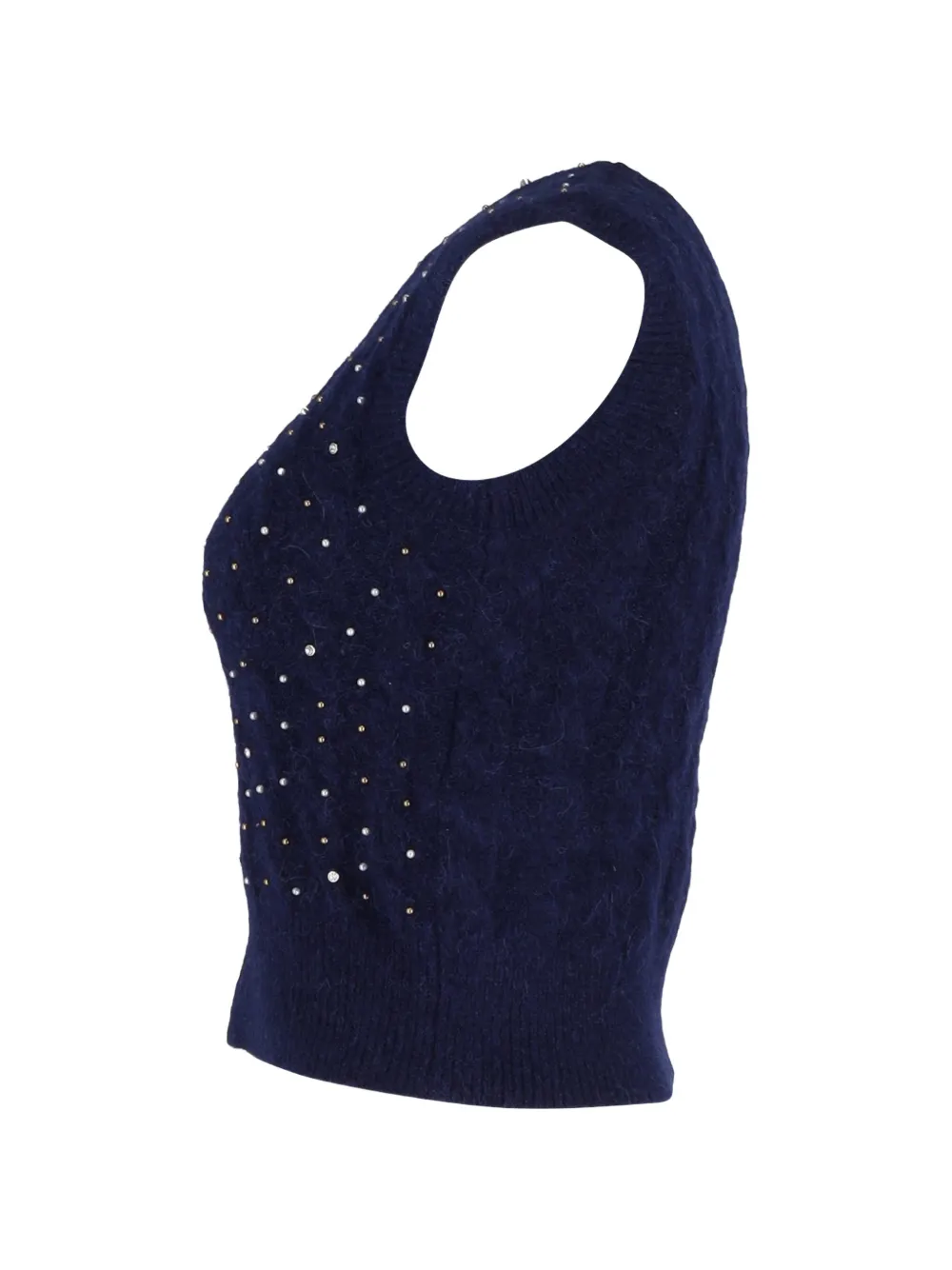 Crystal-Embellishmnt Vest