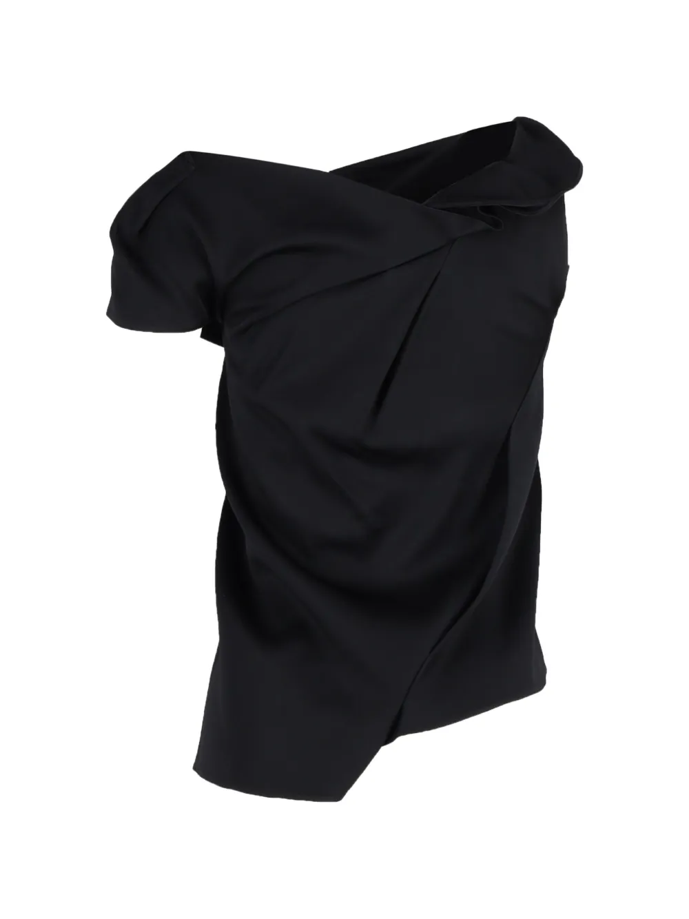 Roland Mouret Asymmetric draped top - Nero