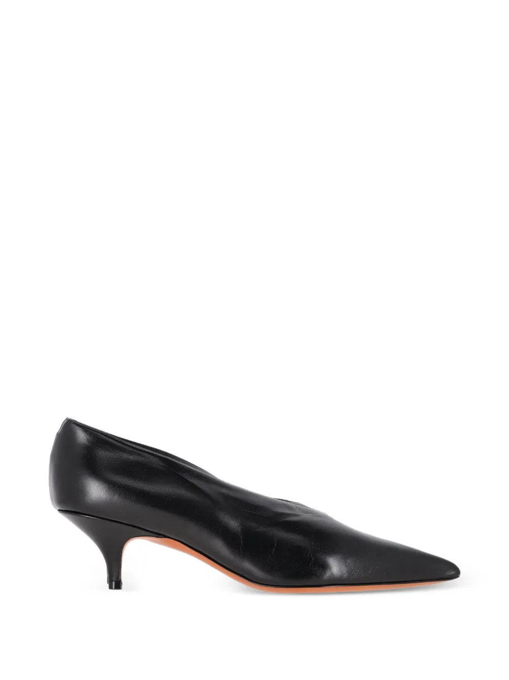 Celine Pre-Owned v-neck pointed toe pumps - Nero