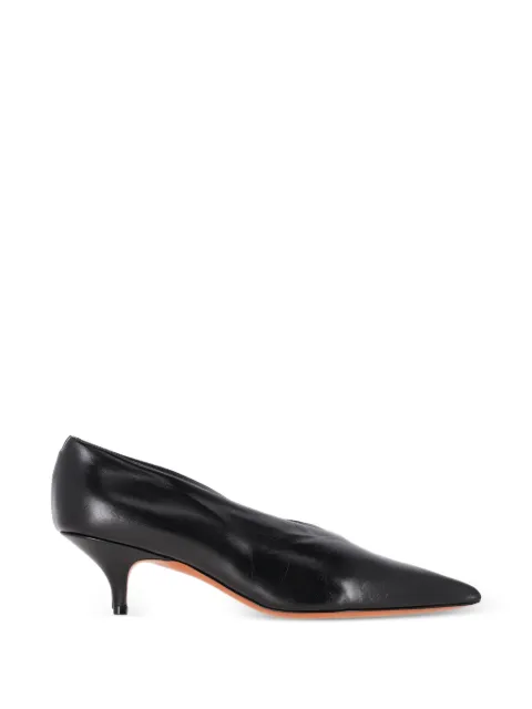Celine Pre-Owned v-neck pointed toe pumps