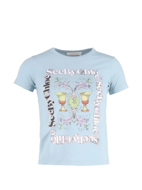 Chloé Vintage Graphic-print round-neck t-shirt