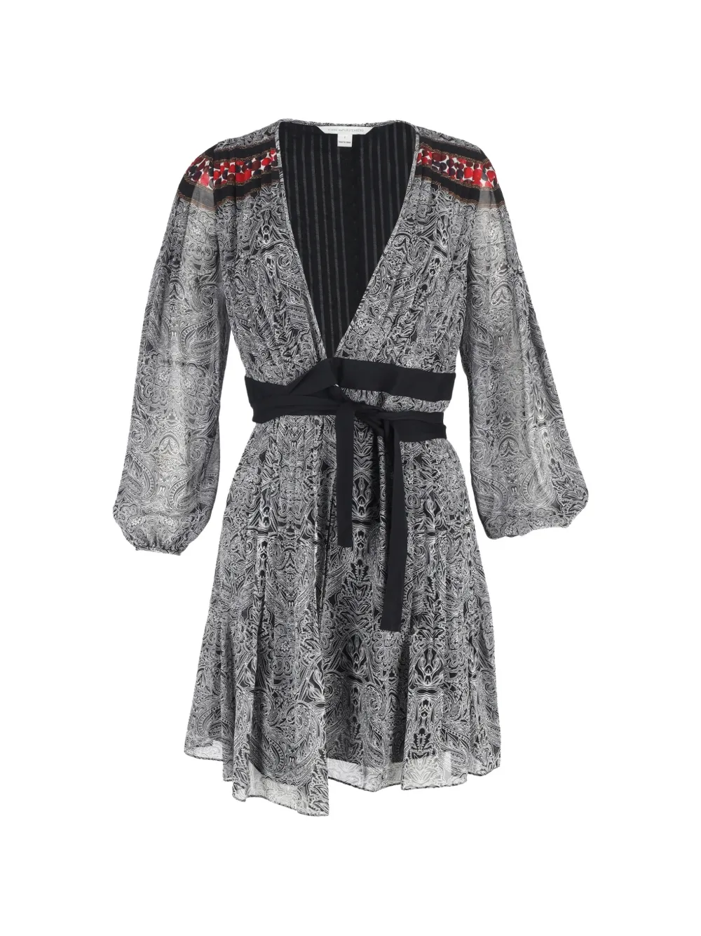 Diane Von Furstenberg Vintage Bianka paisley silk dress - Grau