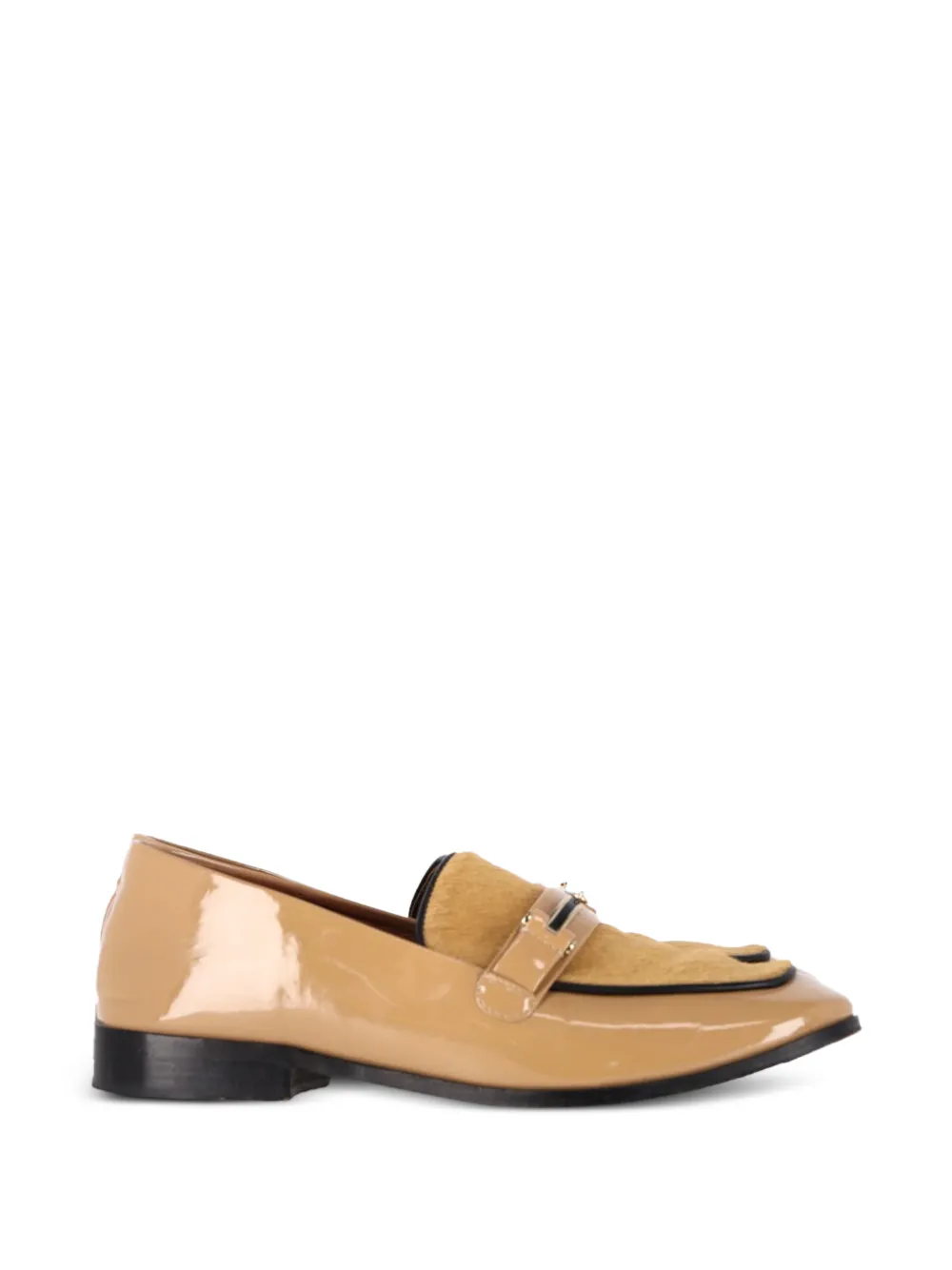 Newbark melanie patent leather loafers - Nude