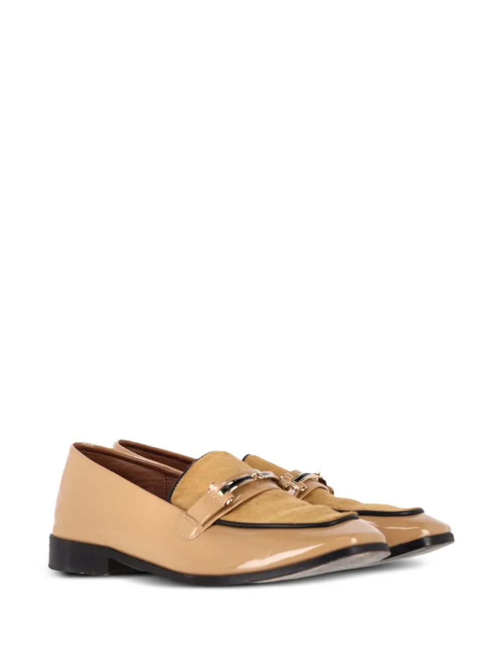  Newbark Melanie Patent Leather Loafers - Neutrals 