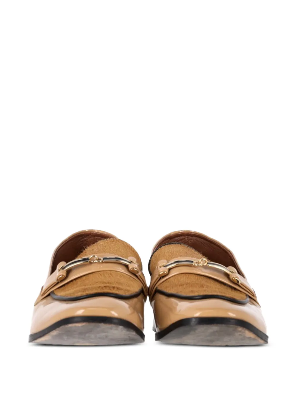  Newbark Melanie Patent Leather Loafers - Neutrals 