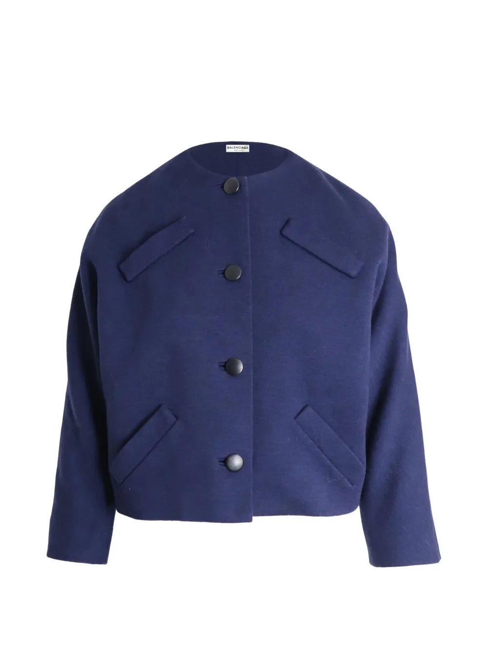 Balenciaga Pre-Owned multi-pocket button evening jacket - Blu