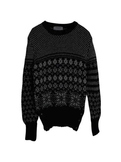 Thom Browne Fair Isle crew-neck sweater