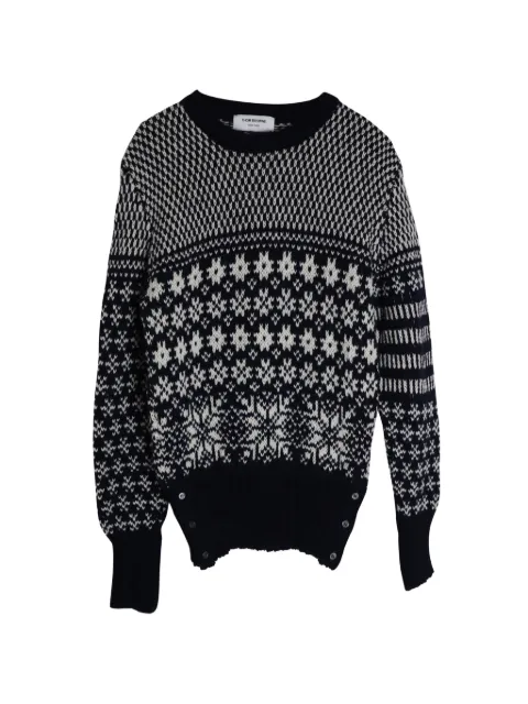 Thom Browne suéter de tejido Fair Isle