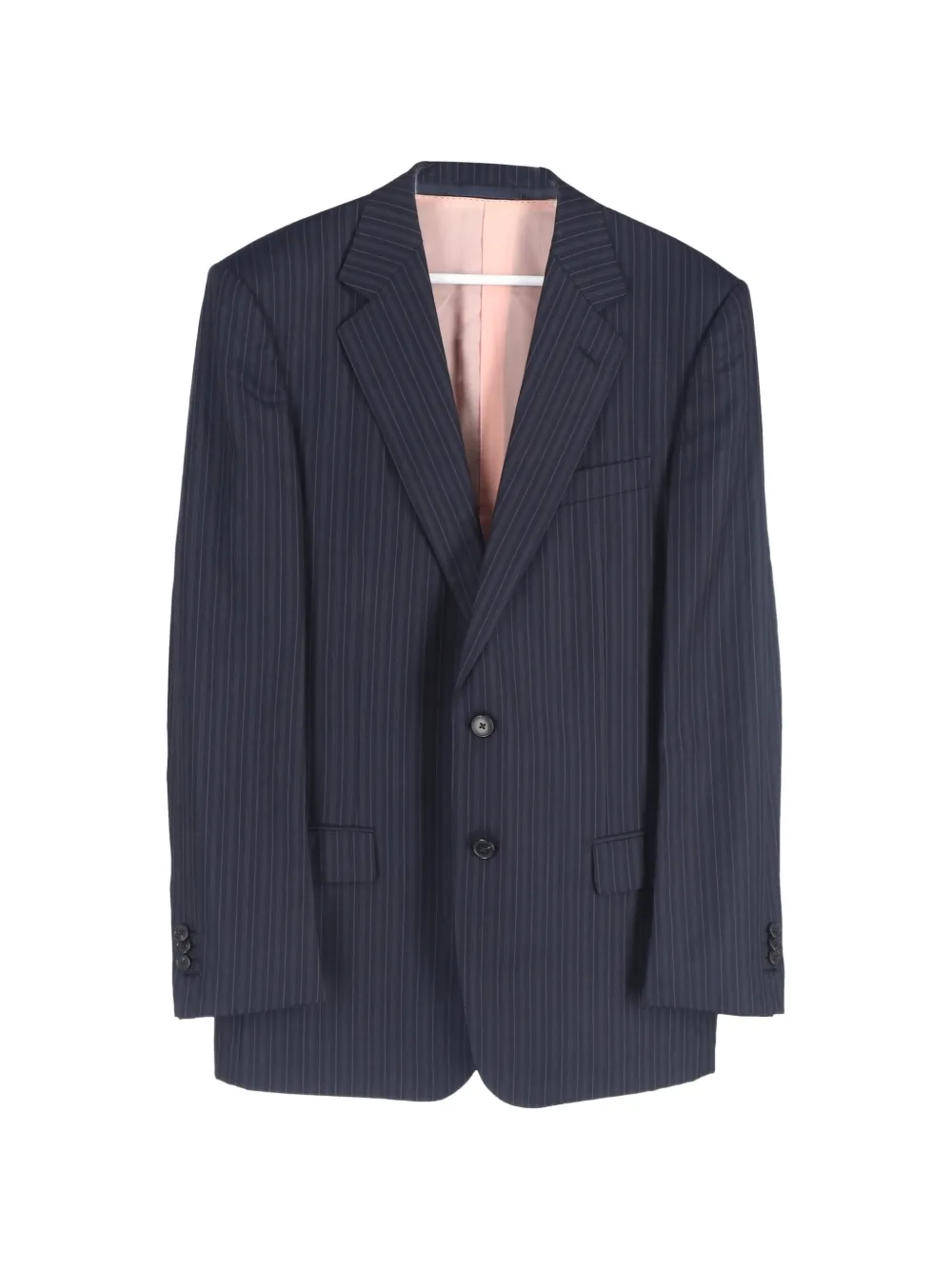 Ermenegildo Zegna Vintage striped-pattern single-breasted suit - Blu