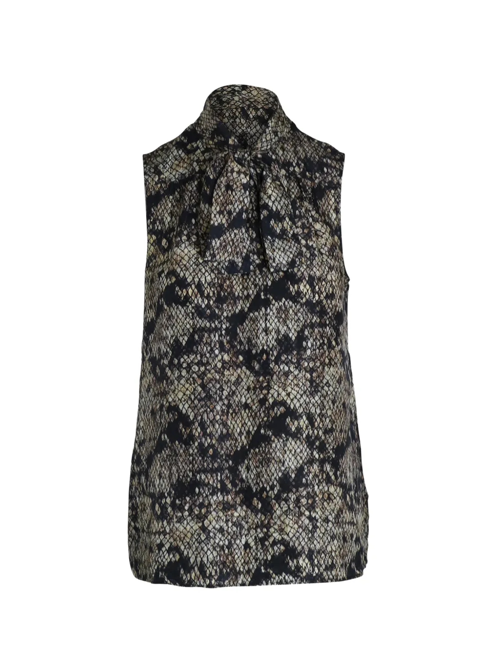 Theory Arilia snake-print lace top - Grigio