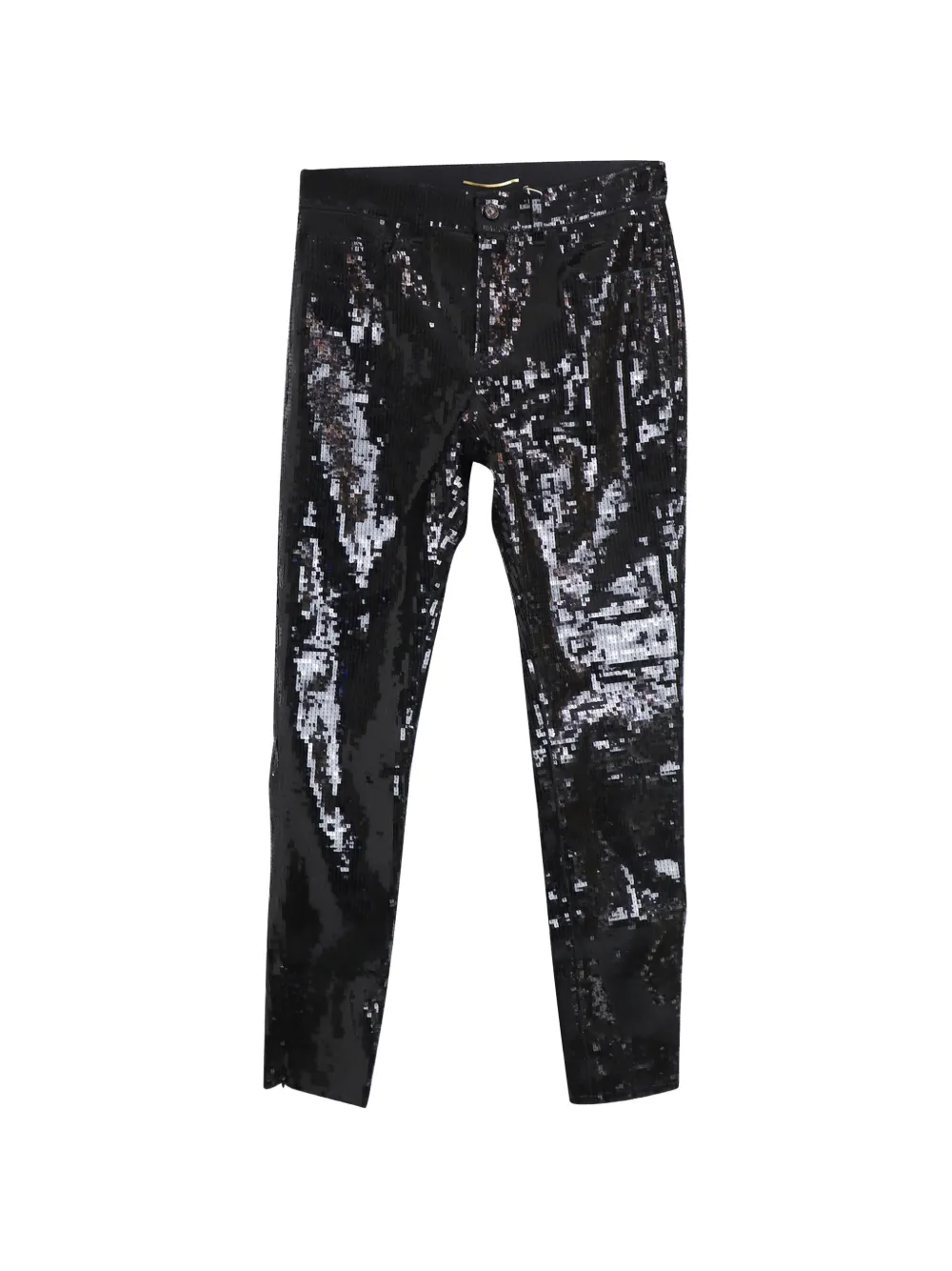 Saint Laurent Pre-Owned button straight trousers - Nero