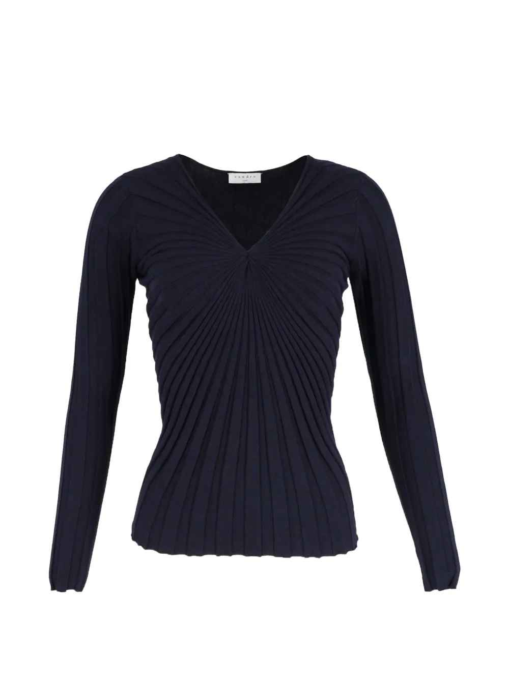 SANDRO Justine V-neck top - Blu