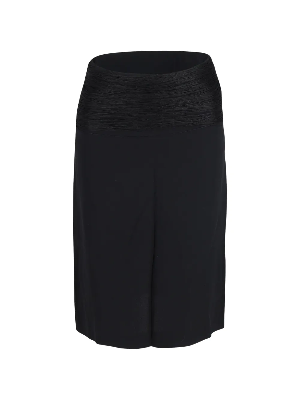 Jil Sander Pre-Owned ruched-waist skirt - Nero