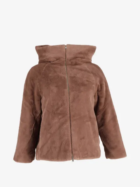 Herno hooded faux-fur jacket
