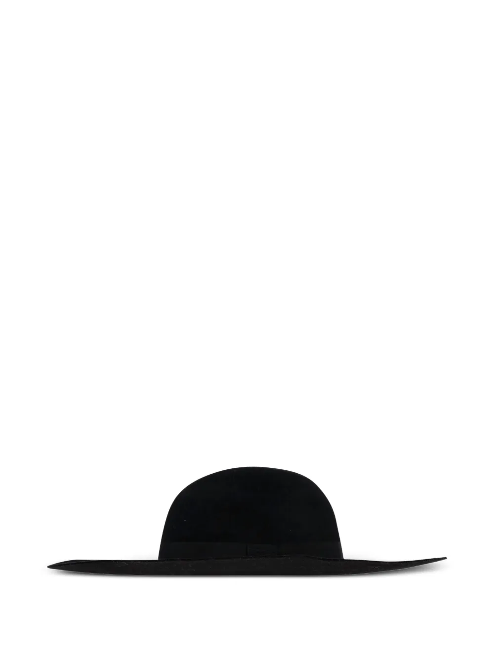 Saint Laurent Pre-Owned Ribbon Band Flat Brim hat - Nero
