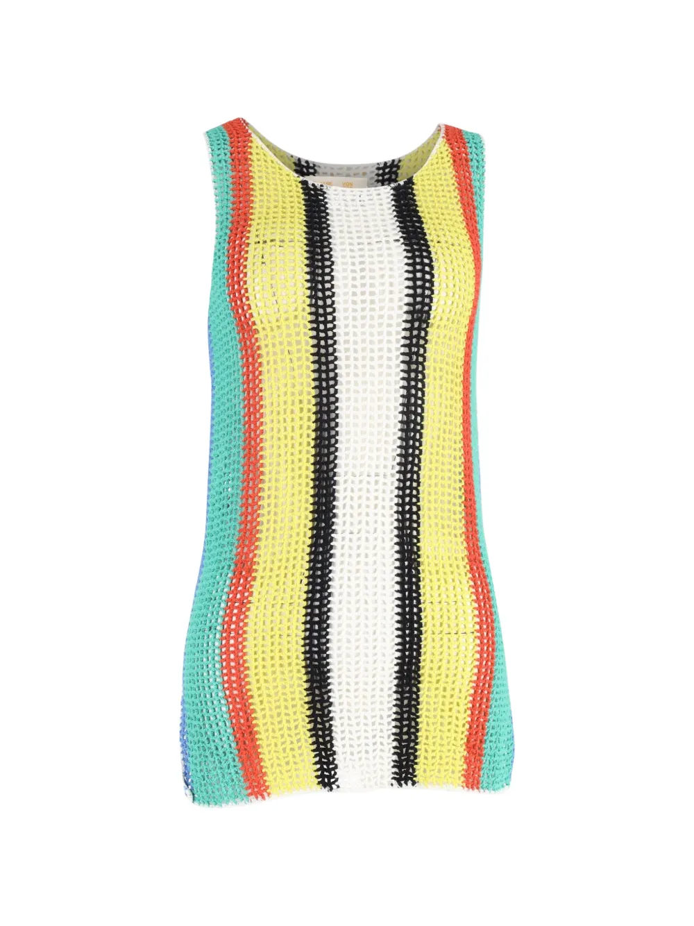 Diane Von Furstenberg Vintage crochet-knit vest - Gelb