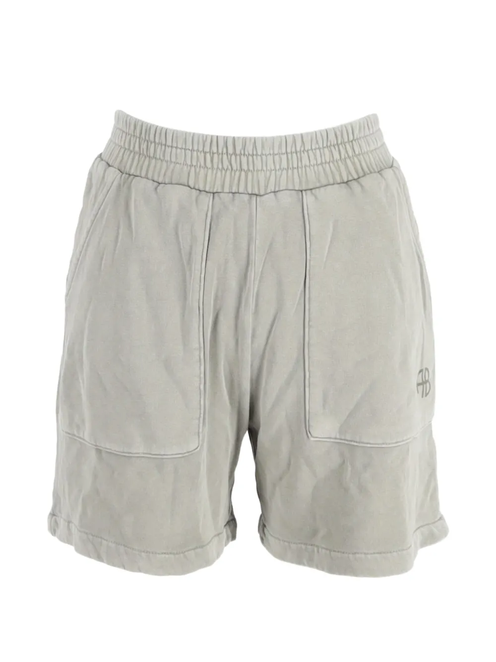 ANINE BING elasticated-waistband shorts - Grigio