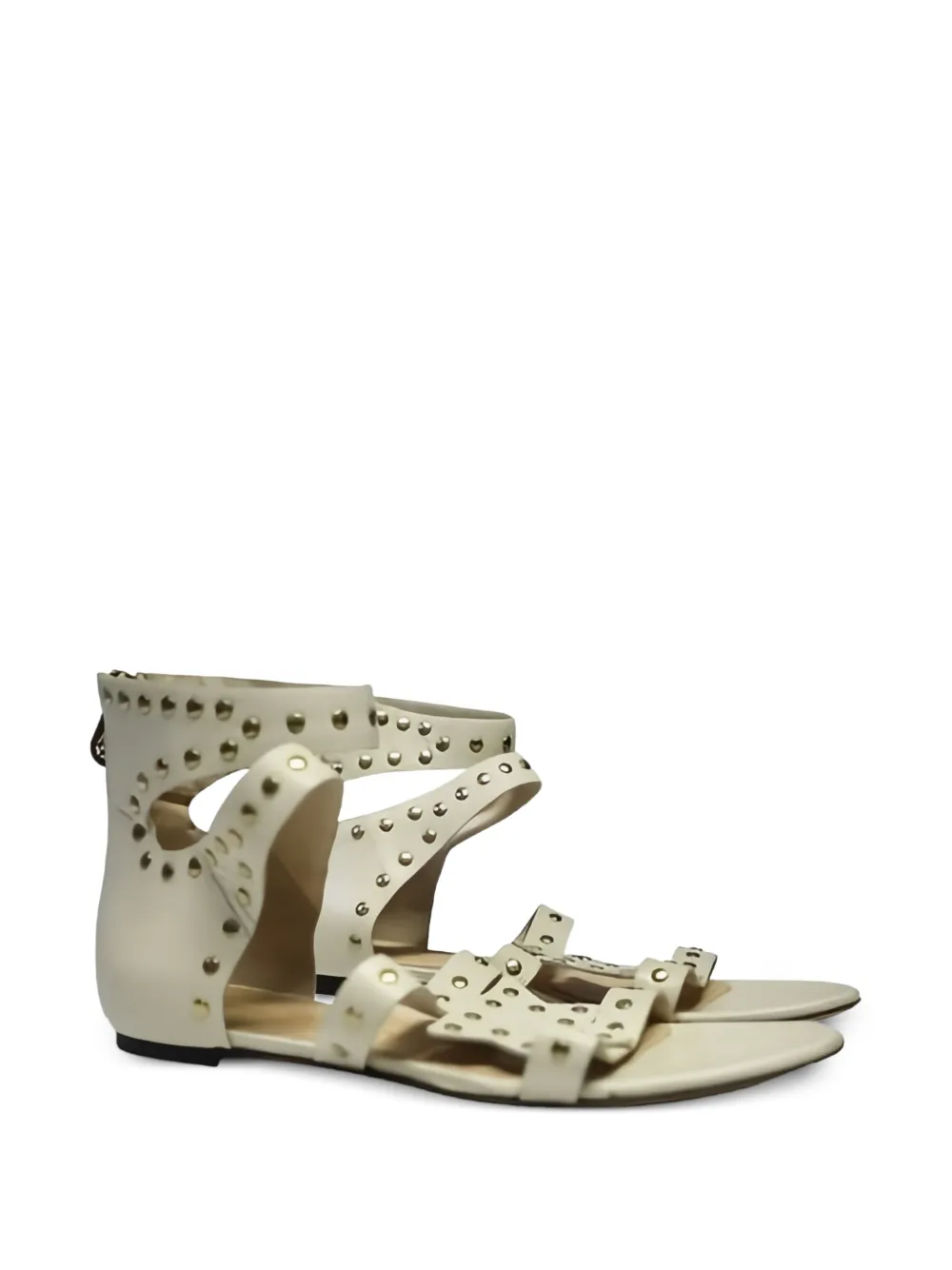  Charlotte Olympia Gold-tone-studs Sandals - Neutrals 