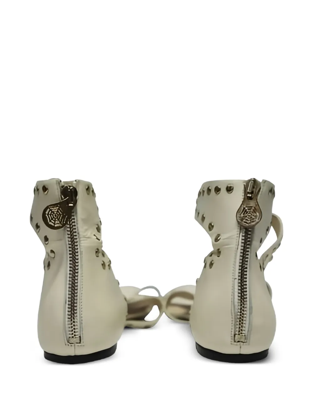  Charlotte Olympia Gold-tone-studs Sandals - Neutrals 