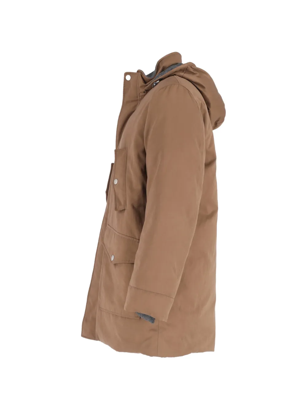 flap-pocket cotton jacket