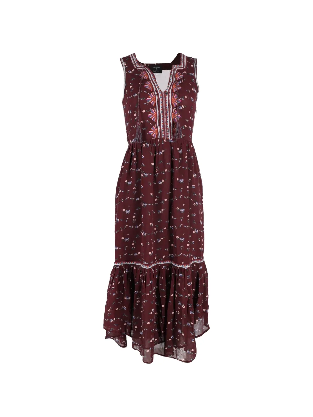 Ulla Johnson Leena floral-pattern midi dress - Red