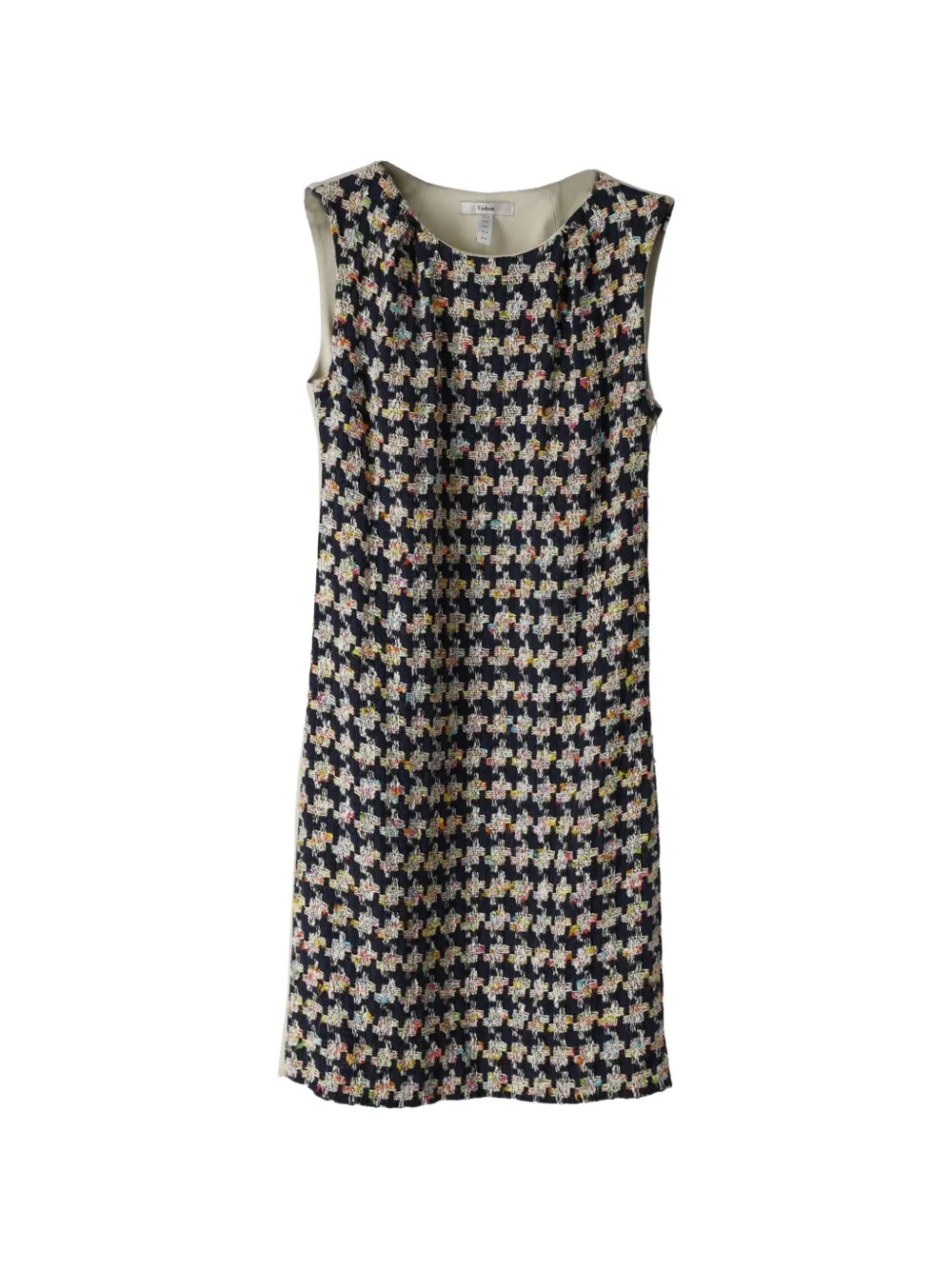 ERDEM sleeveless tweed dress - Nero