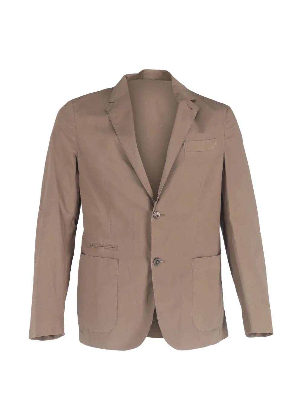 Ermenegildo Zegna Vintage patch-pockets single-breasted blazer - Marrone