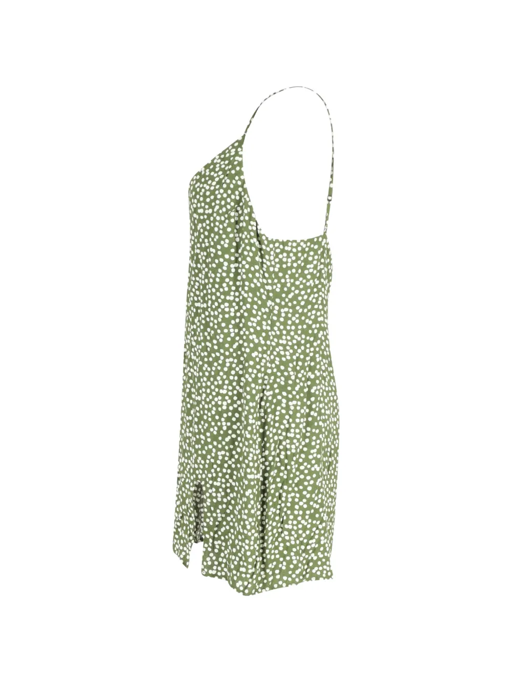  Reformation Marlowe Side-split Mini Dress - Green 