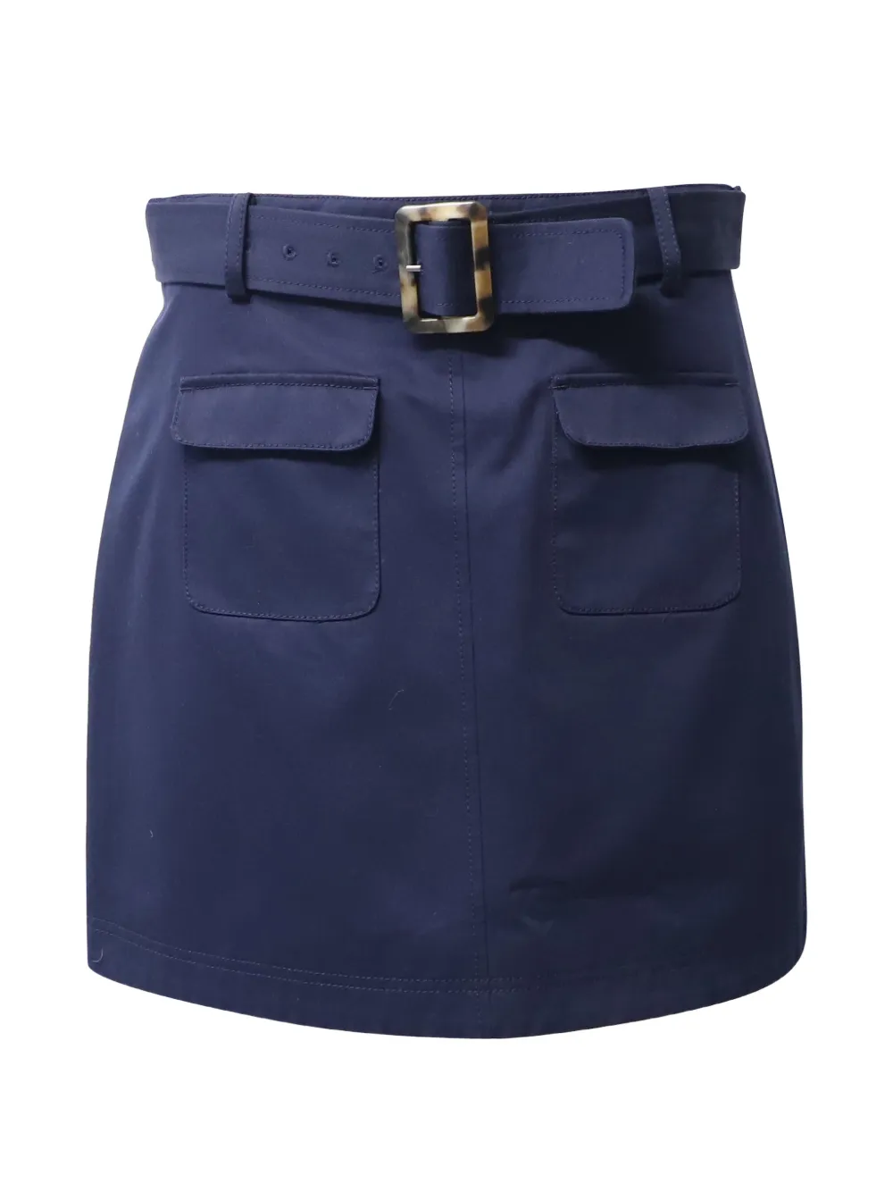 Alexa Chung patch-pocket belt mini skirt - Blu