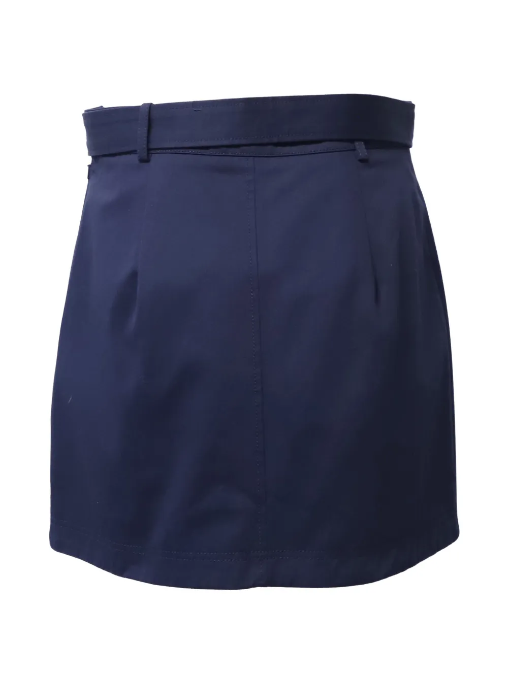  Alexa Chung Patch-pocket Belt Mini Skirt - Blue 