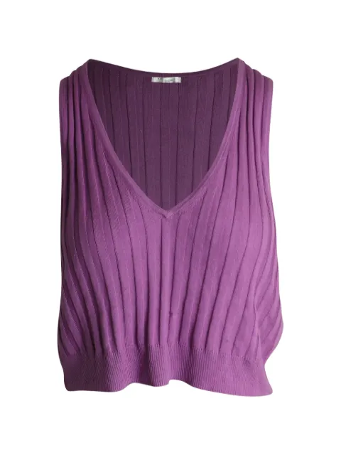 IRO ribbed V-neck top