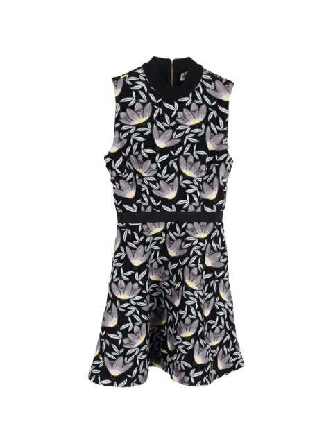 Self-Portrait floral-print crew-neck mini dress